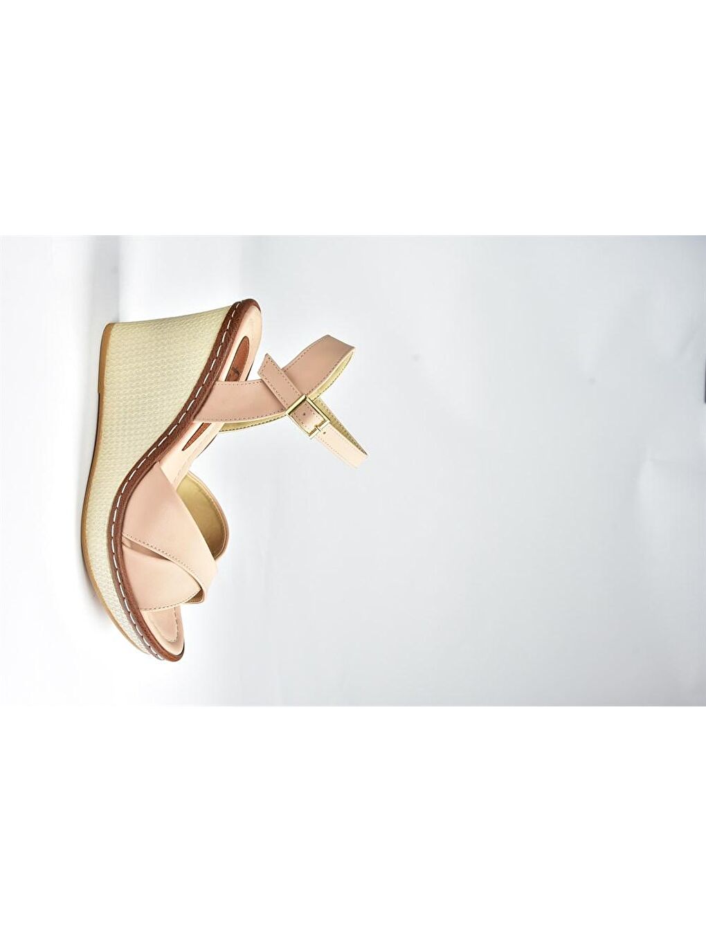 Bej 9674040209 Ten Dolgu Taban Kadın Ayakkabı-2