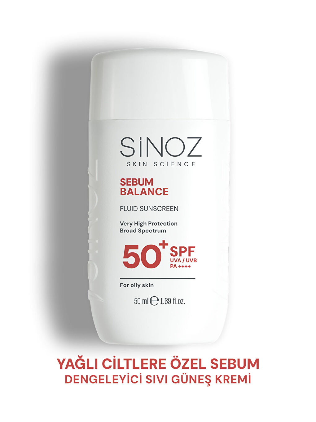 SPF 50+ Yağlı Ciltlere Özel Sıvı Güneş Kremi - Yeni Nesil Güneş Filtreleri ile Hibrit Formül 50 ml
