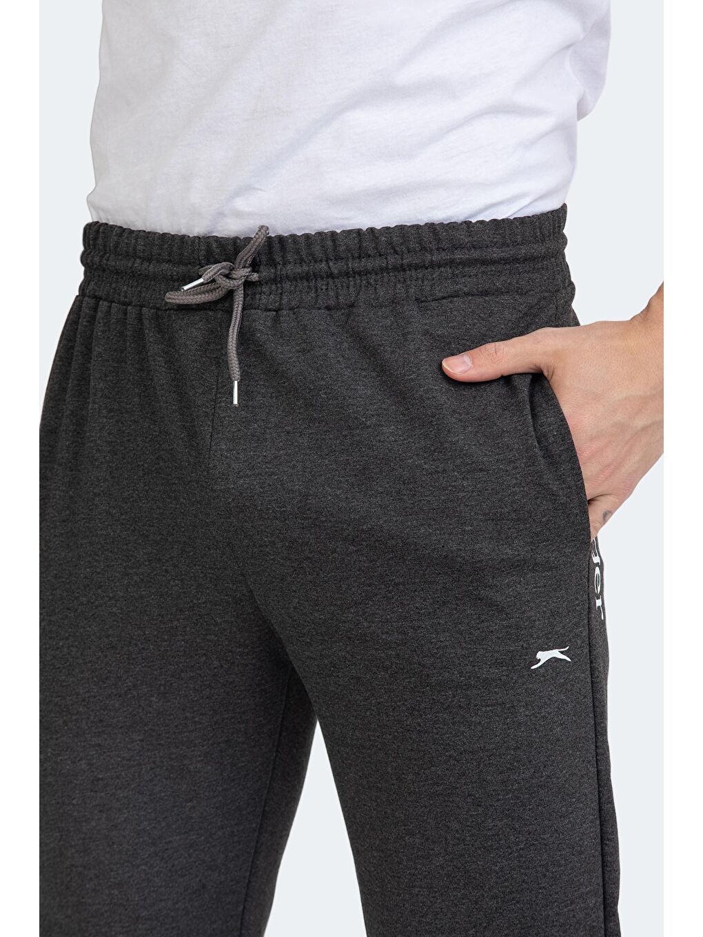 SLAZENGER Koyu Gri PAPA Erkek Eşofman Altı Koyu Gri - 4