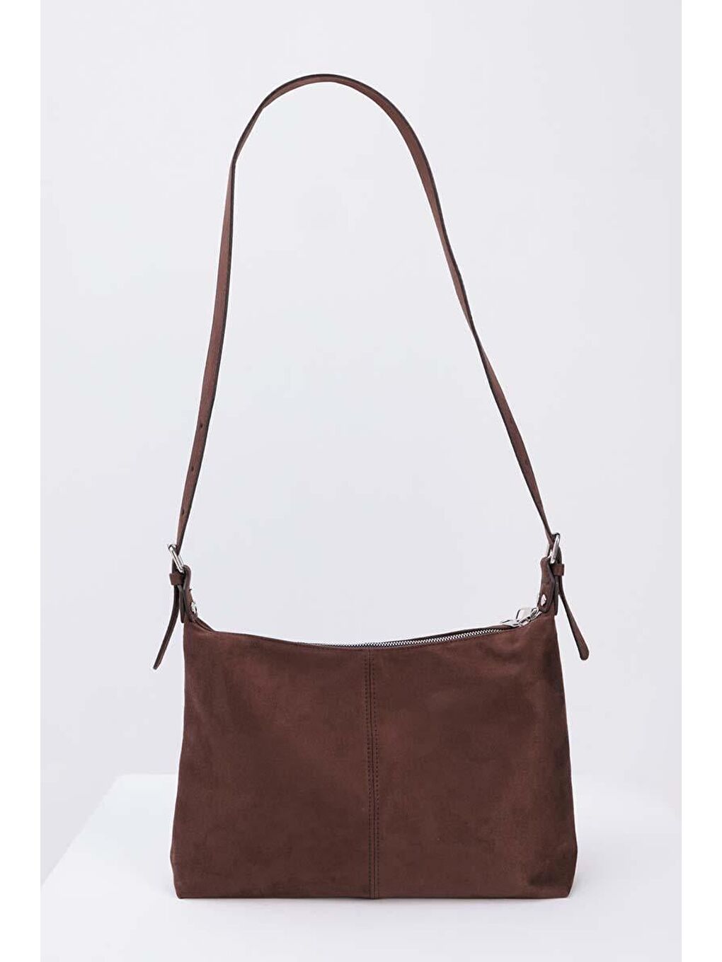 Kahverengi Kahve-Süet Çapraz Çanta-1