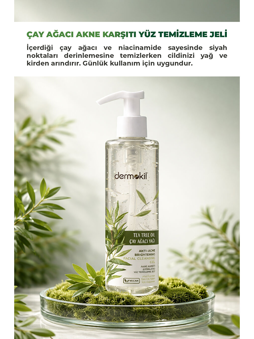 Çay Ağacı Akne Karşıtı Yüz Temizleme Jeli 200 ml-3