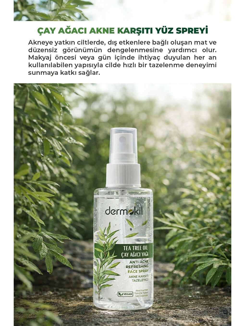 Çay Ağacı Akne Karşıtı Yüz Spreyi 50 ml-3
