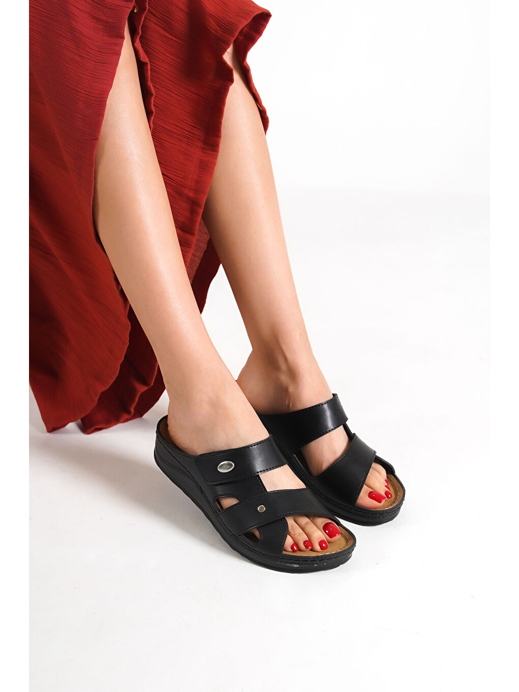 Siyah 107030 Kadın Terlik-5