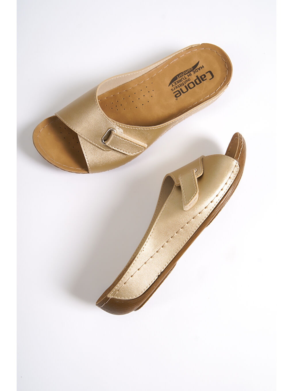 Sarı Z0397 Kadın Konfor Anatomic Terlik-6