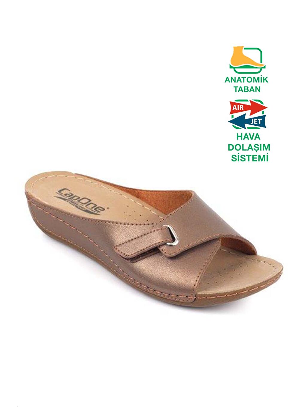 Turuncu Z0397 Kadın Konfor Anatomic Terlik-3