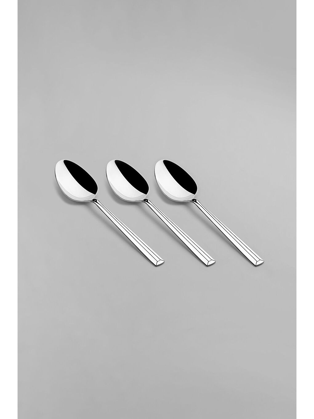 Gri Milano Sade 72 Parça Büyük Aile Çatal Kaşık Bıçak Takımı-5