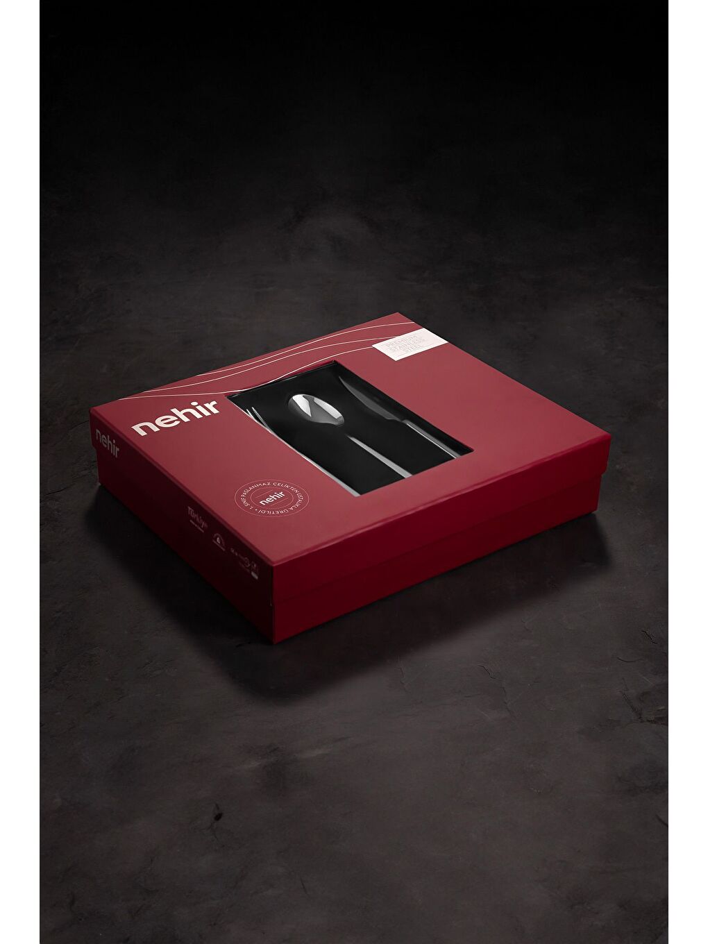 Gri Milano Sade 72 Parça Büyük Aile Çatal Kaşık Bıçak Takımı-7