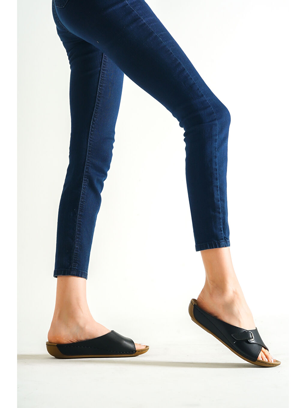 Siyah Z0397 Kadın Konfor Anatomic Terlik-6