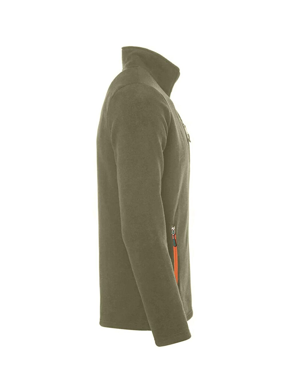 Genius Store Haki Erkek Polar Tam  3 Cepli Outdoor Polar Fermuarlı Sweatshirt - 2