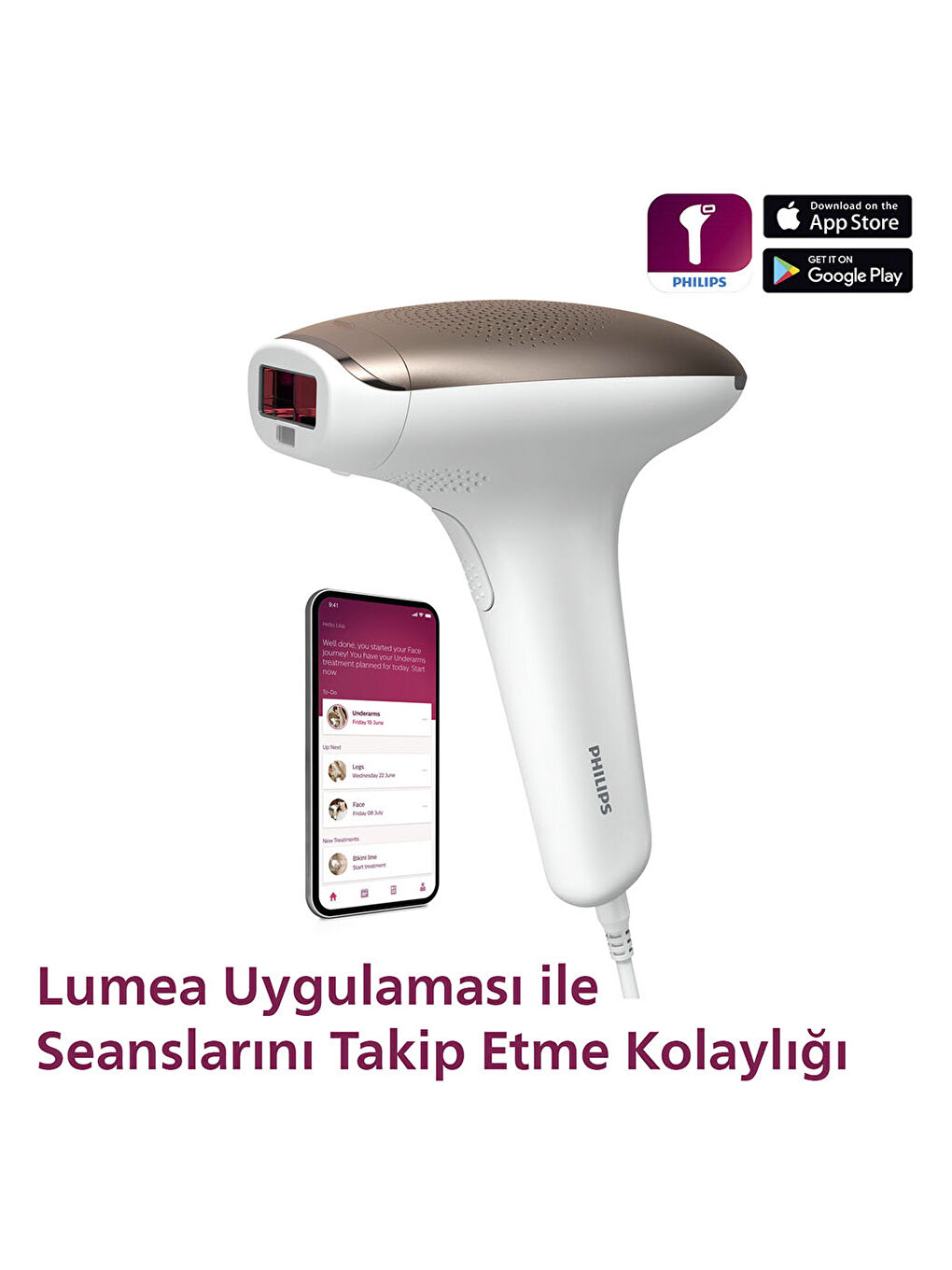 Philips Beyaz Lumea Advanced BRI924/00 IPL Lazer Epilasyon Aleti