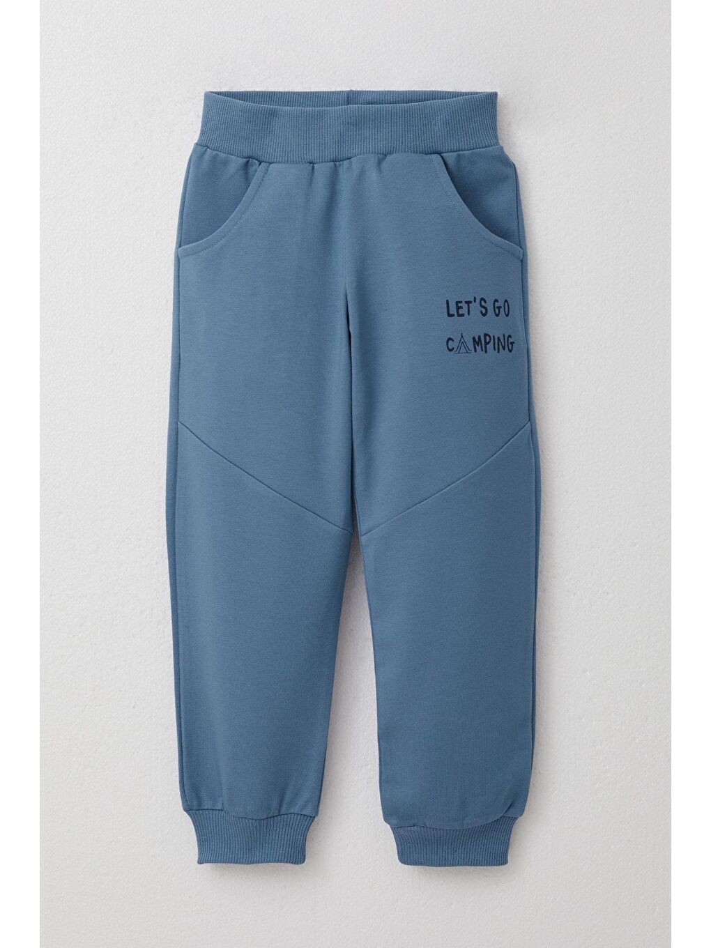 Erkek Bebek Eşofman Takım Kampçı Hayvancıklar Baskılı Lacivert (2 Yaş)-6