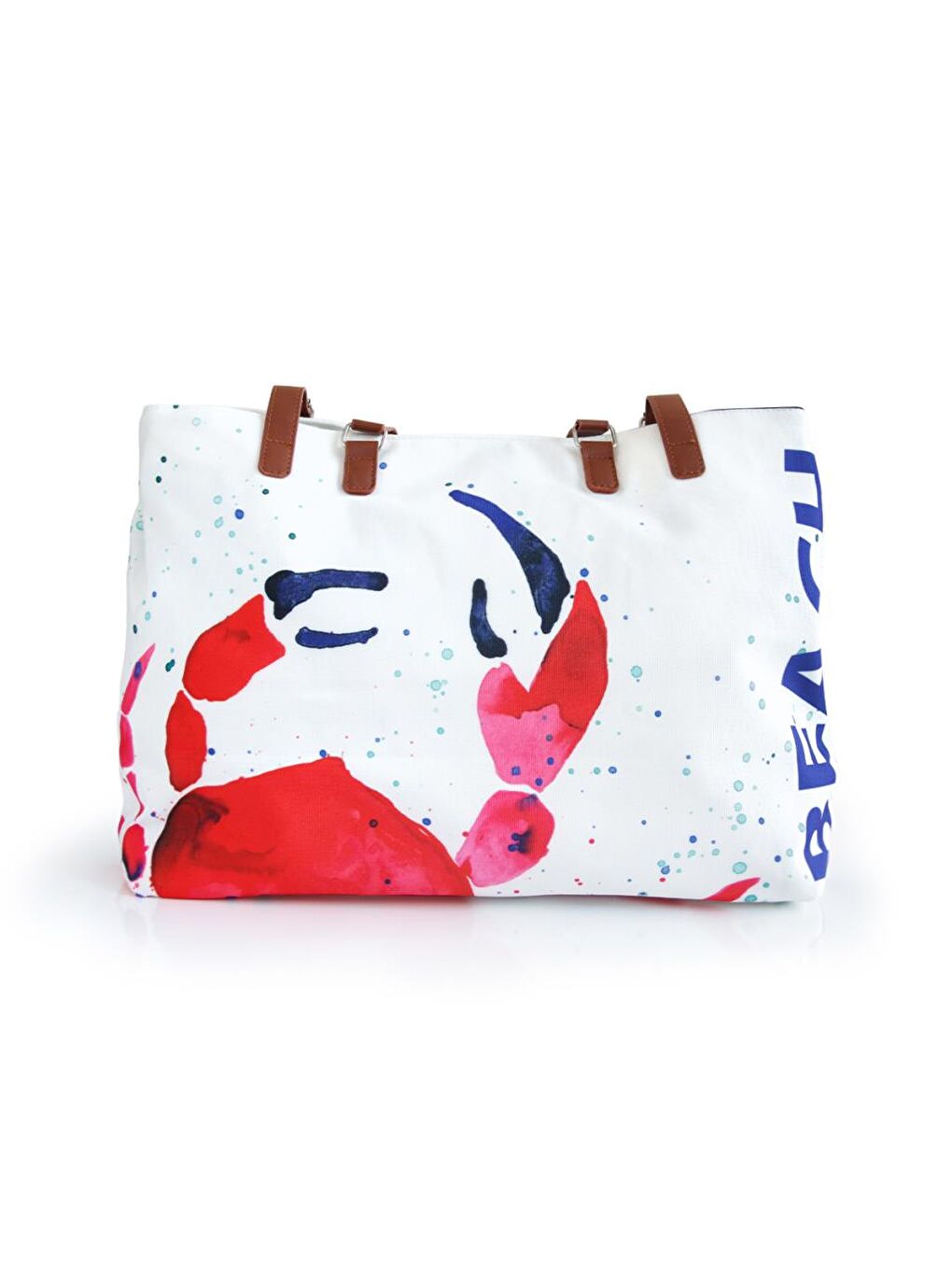 Beyaz Yengeç Plaj Çantası-1