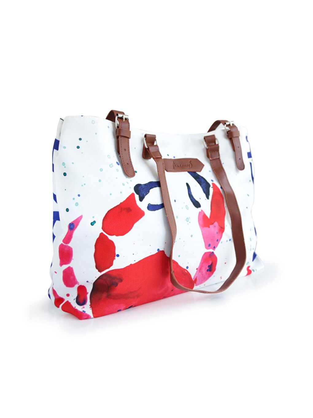 Beyaz Yengeç Plaj Çantası-5