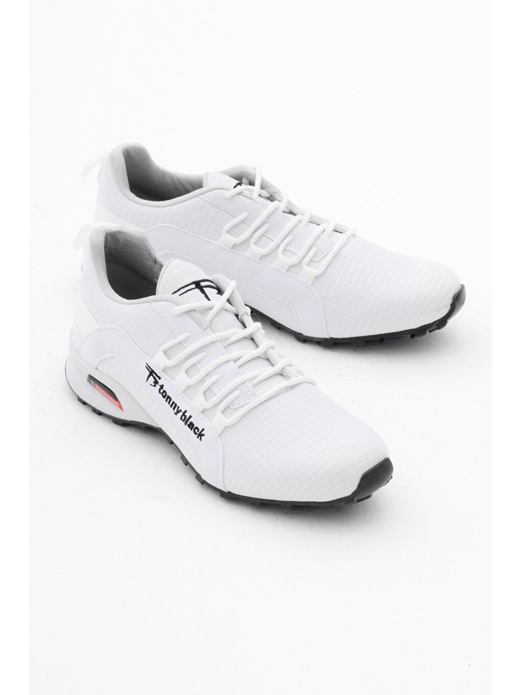 Erkek Beyaz Rahat Kalıp Termo Taban Bağcıklı Sneaker-2