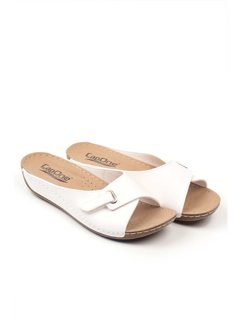 Beyaz Z0397 Kadın Konfor Anatomic Terlik-7
