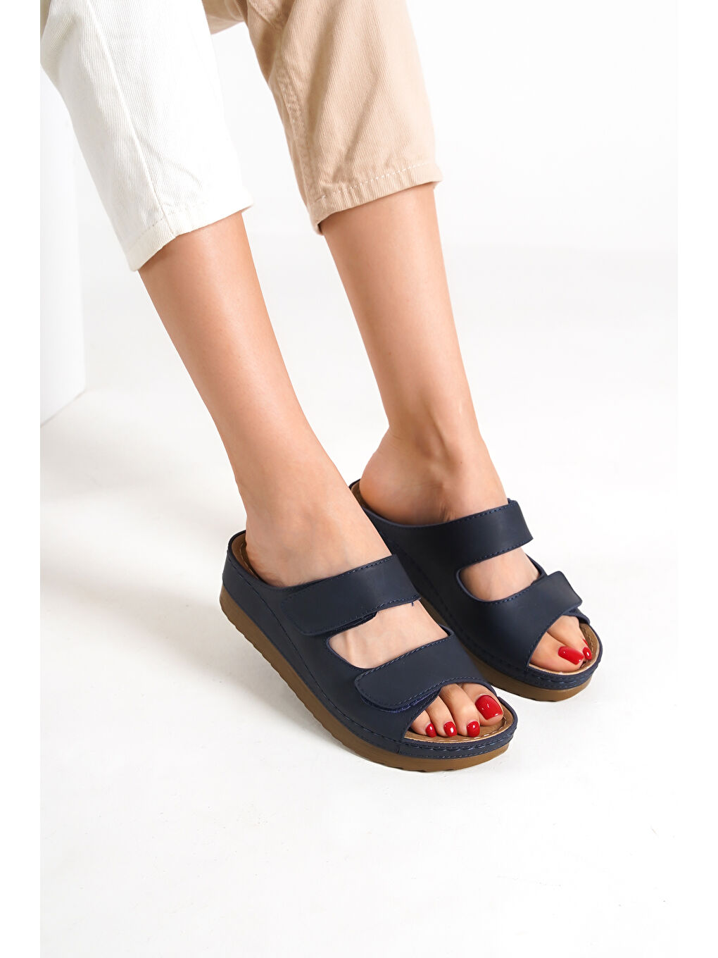 Lacivert 2737 Kadın Terlik-5