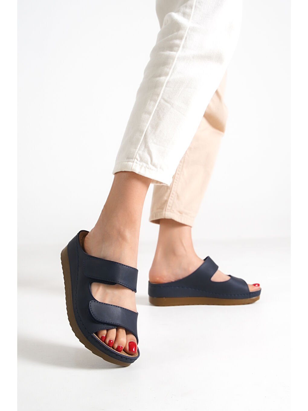 Lacivert 2737 Kadın Terlik-6