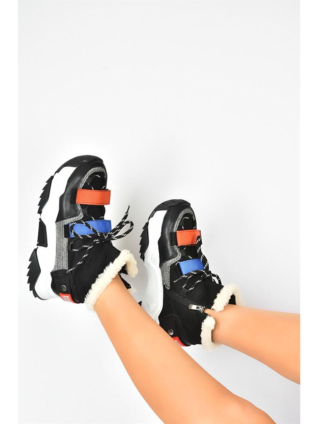 L445776009 Turuncu/Siyah Kadın Sneakers-3