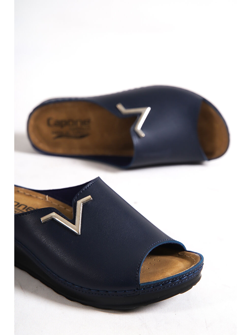 Lacivert 107012 Kadın Konfor Anatomic  Terlik-5