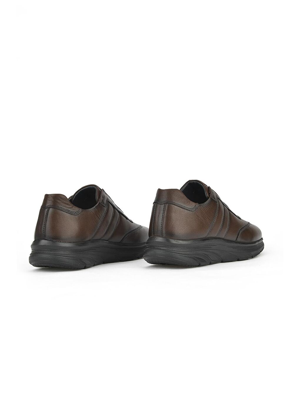 Kahverengi Erkek Hakiki Deri Ayakkabı 133498Z1630 Kahve-2
