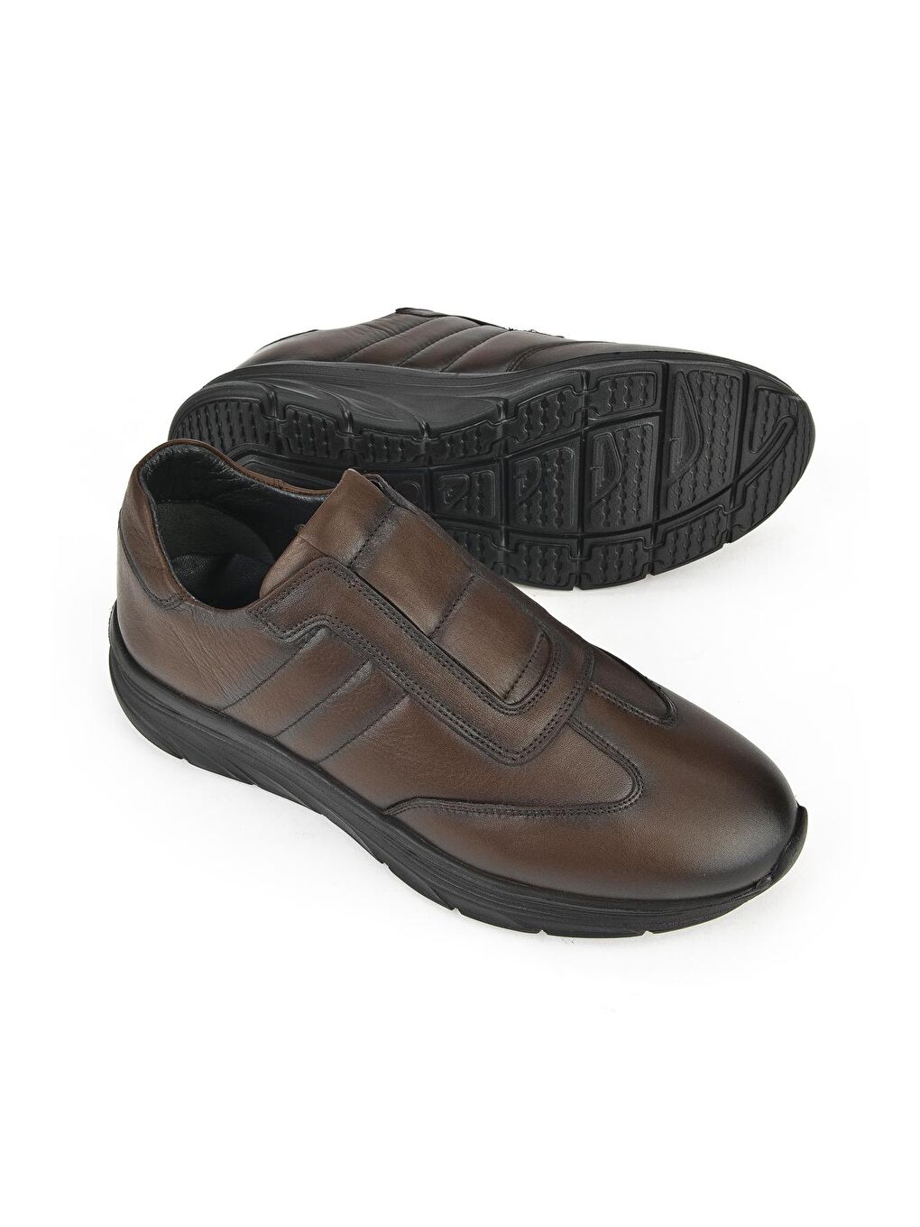 Kahverengi Erkek Hakiki Deri Ayakkabı 133498Z1630 Kahve-3