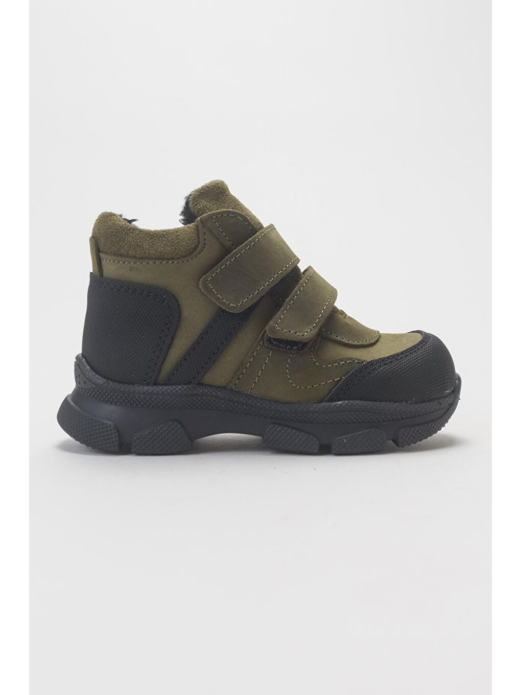 Erkek Çocuk Haki Hakiki Deri Anatomik Günlük Bot-4