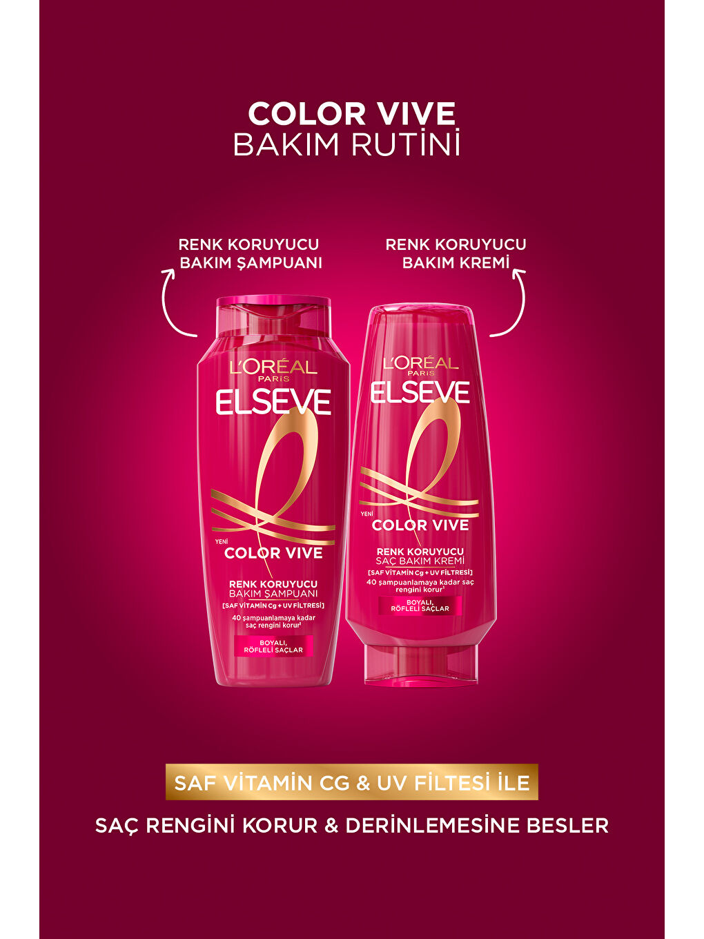 Elseve Color Vive Renk Koruyucu Şampuan 300ml-6