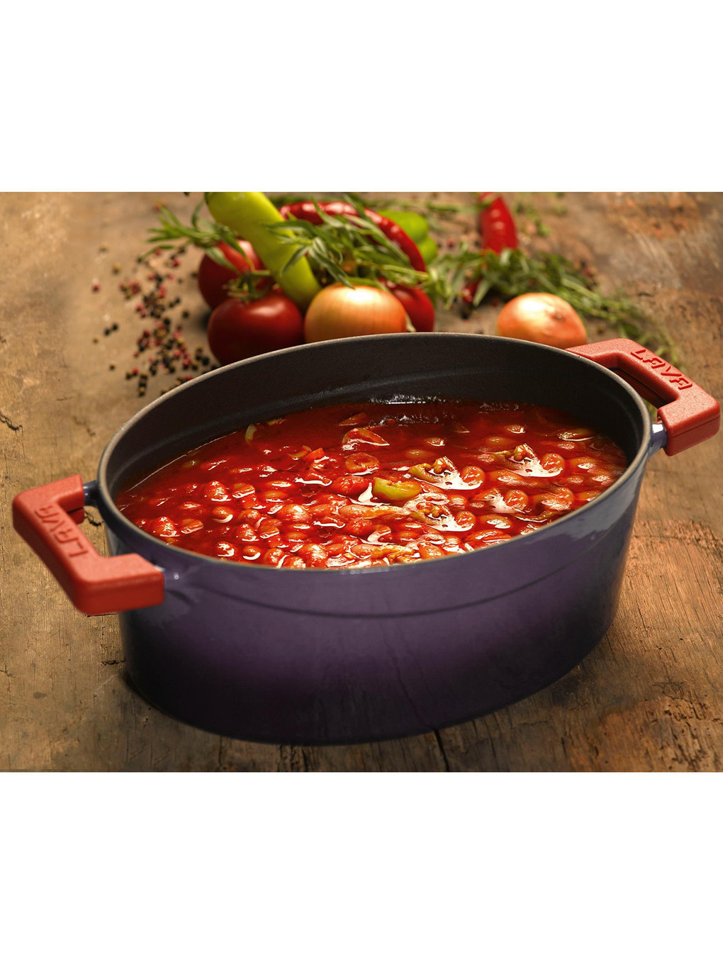 Mor Oval Tencere. Trendy Serisi Ölçü 25x31cm.-3