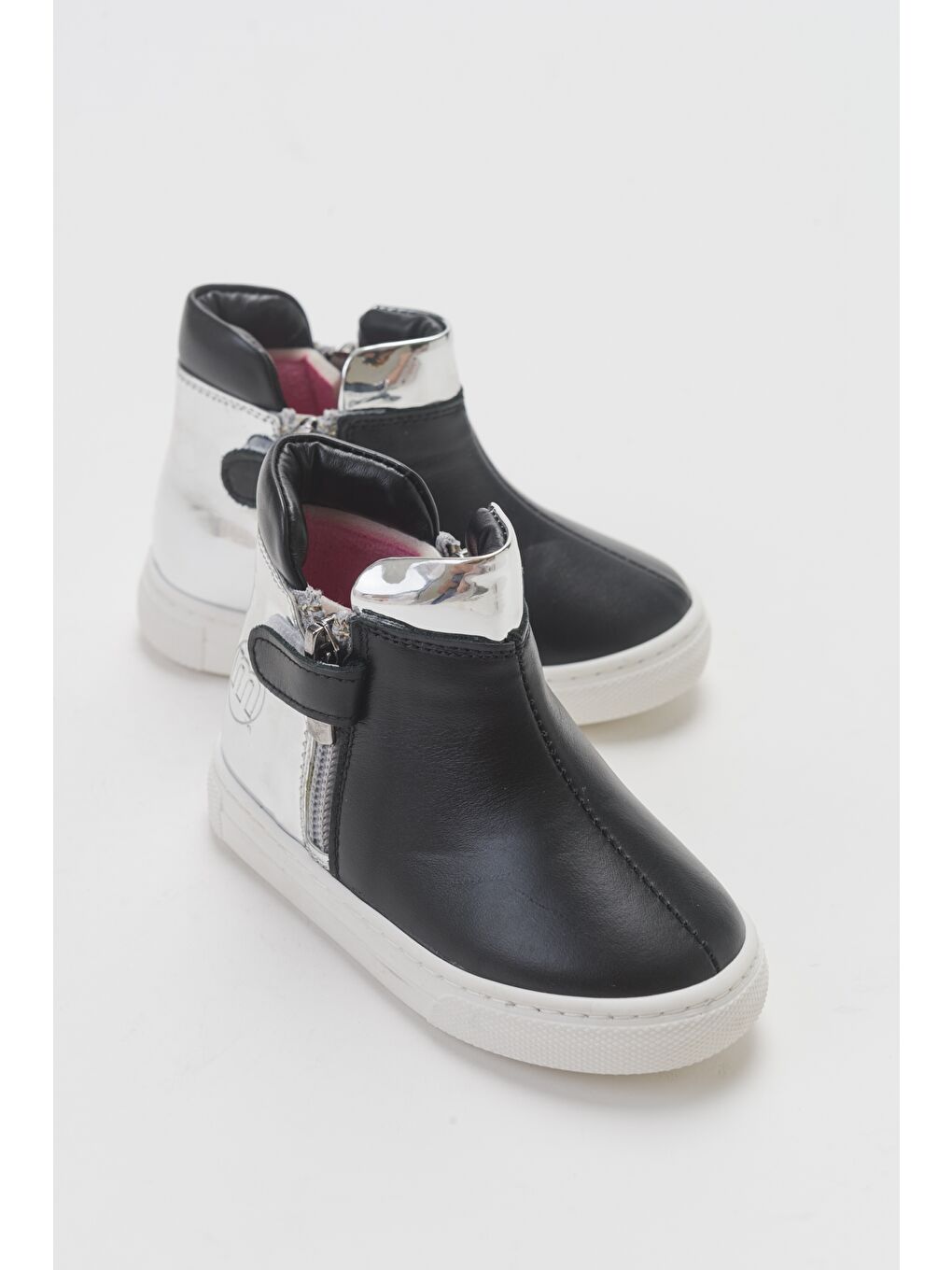 Kız Çocuk Siyah Hakiki Deri Çocuk Bot-1