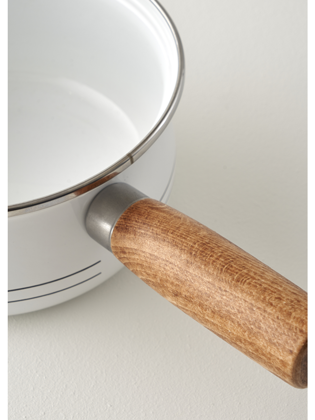 My Kitchen Emaye Sos Tenceresi Beyaz (1,6 lt)-3