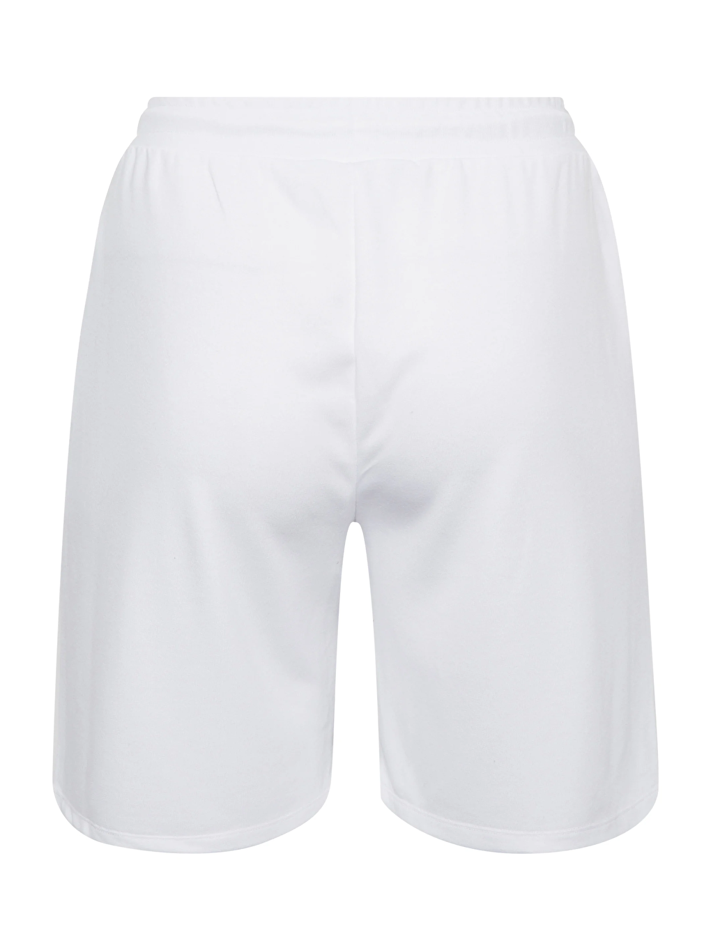 Beyaz Büyük Beden Cepli Beli Büzgülü Bol Kesim Jogger Şort 144601-11