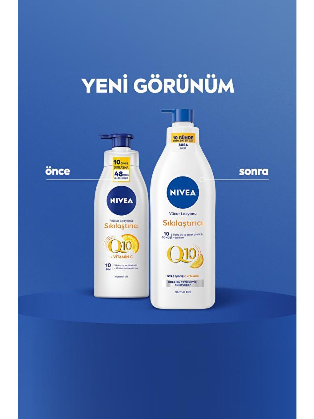 NIVEA Q10 Sıkılaştırıcı Vücut Losyonu Pump 400 ml x2 Adet, 10 Günde Sıkılaşmış Ve Esnek Cilt - 4