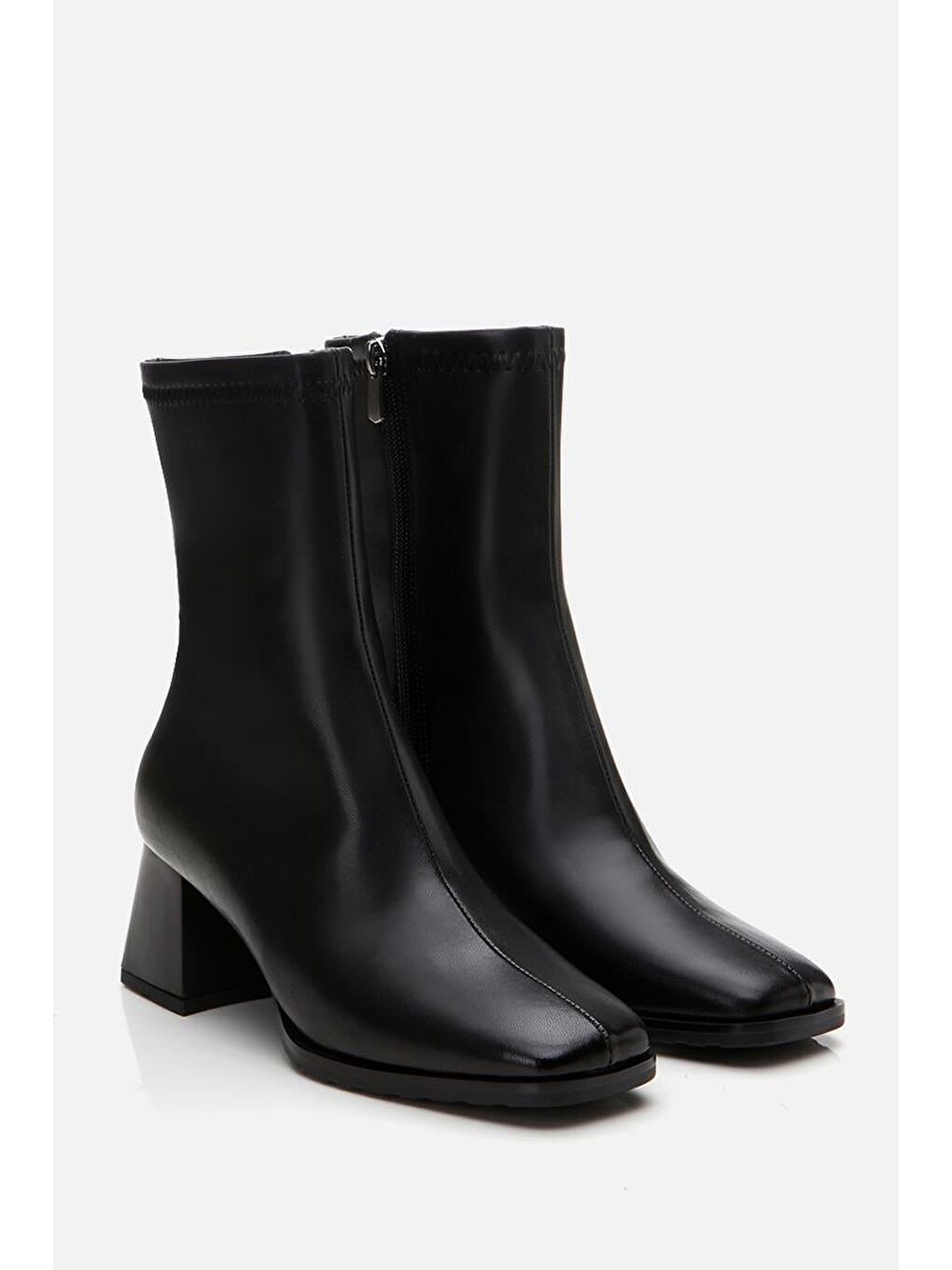 Siyah Kadın Topuklu Bot-1