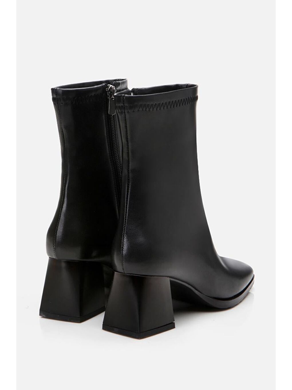 Siyah Kadın Topuklu Bot-4