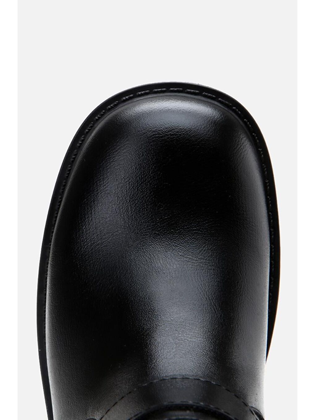 Siyah Kadın Tokalı Düz Bot-7