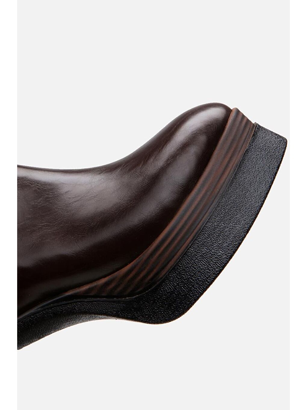 Kahverengi Kahve Kadın Topuklu Bot-3