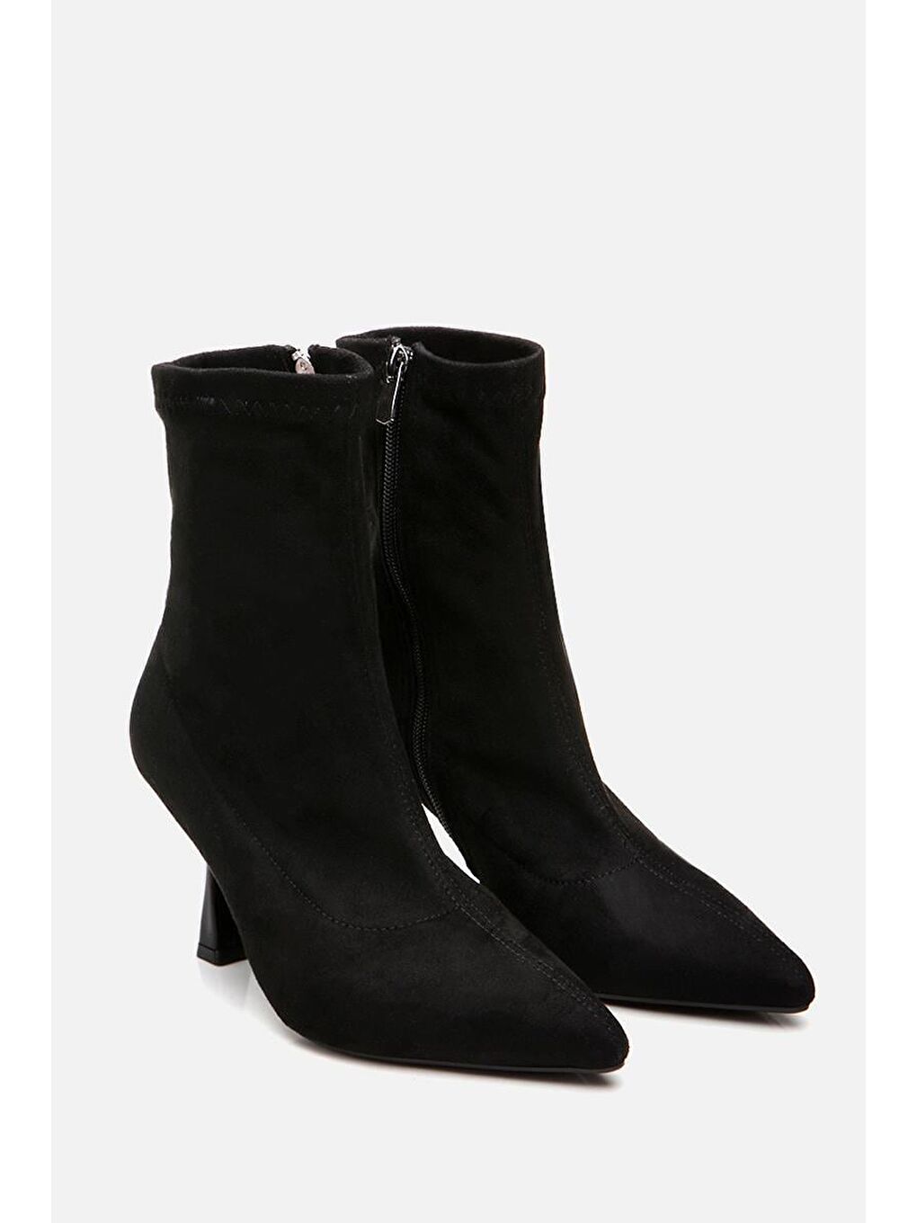 Siyah Kadın Topuklu Bot-1