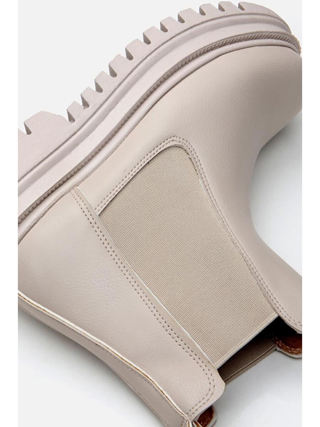 Bej Kadın Düz Bot-6