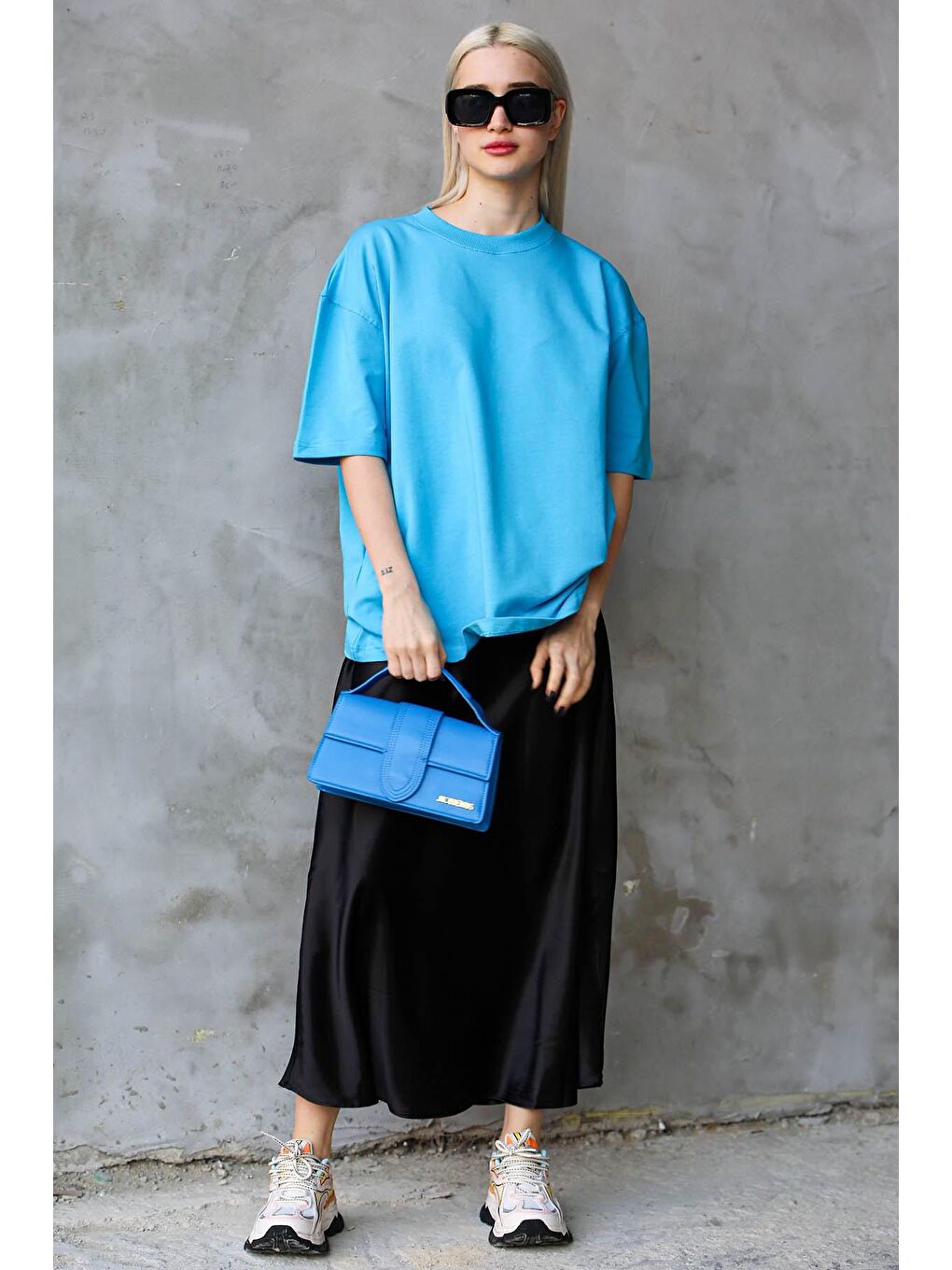 Mavi Bisiklet Yaka Basic Oversize Tişört MG1687-2