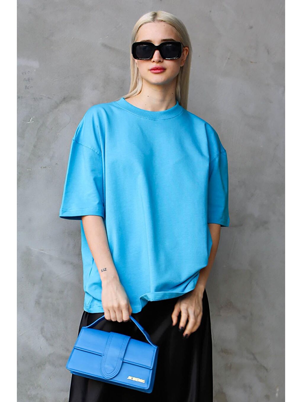 Mavi Bisiklet Yaka Basic Oversize Tişört MG1687-3