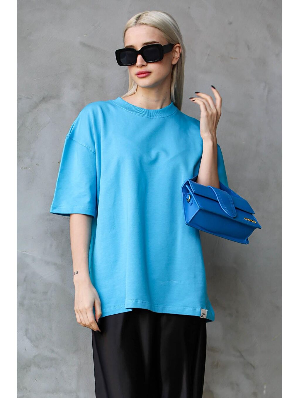 Mavi Bisiklet Yaka Basic Oversize Tişört MG1687-4