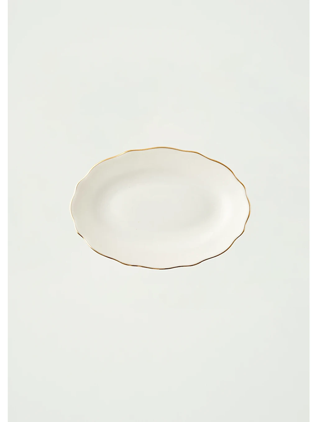 Sarı Victoria Porselen Sunum Tabağı Gold (20 cm)-1