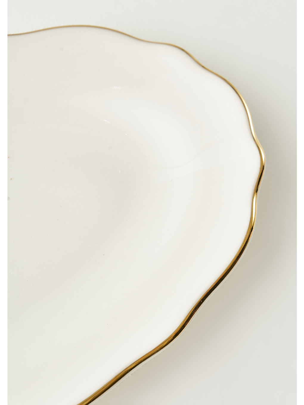 Sarı Victoria Porselen Sunum Tabağı Gold (20 cm)-5