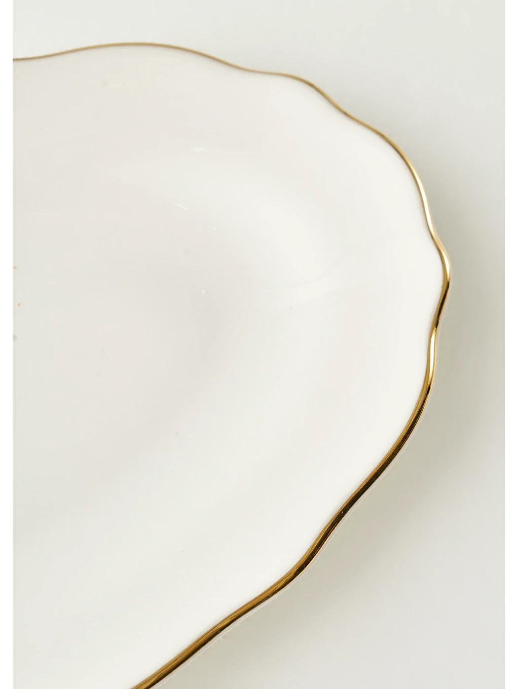 Sarı Victoria Porselen Sunum Tabağı Gold (25 cm)-5