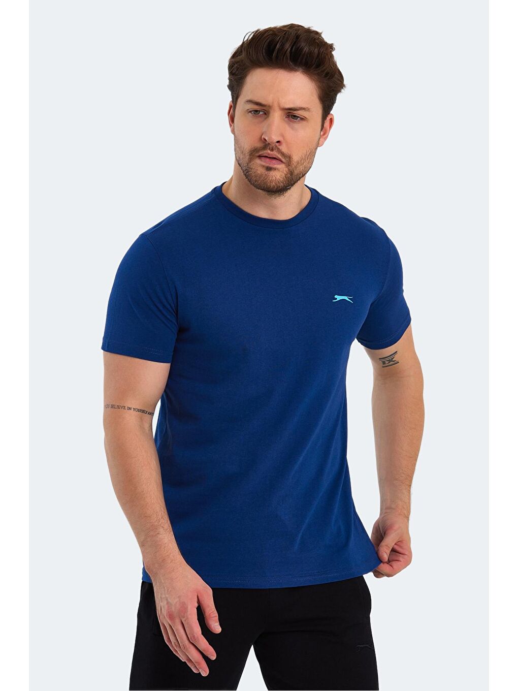 SLAZENGER İndigo PANCO Erkek Kısa Kol T-Shirt Indigo - 3