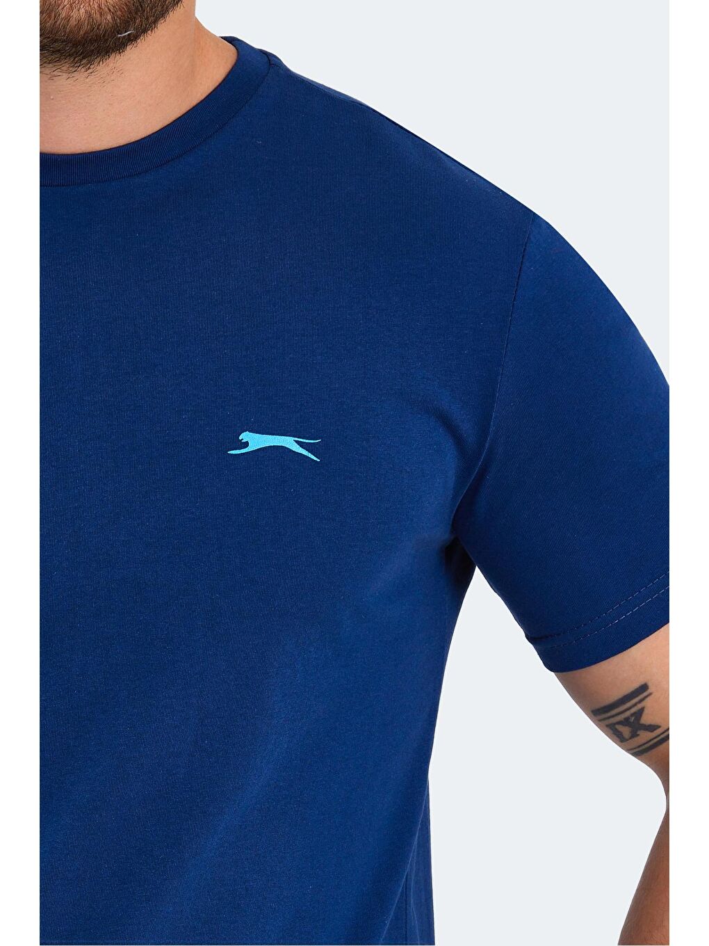 SLAZENGER İndigo PANCO Erkek Kısa Kol T-Shirt Indigo - 4