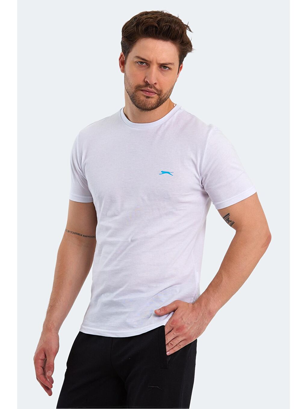 SLAZENGER Beyaz PANCO Erkek Kısa Kol T-Shirt Beyaz