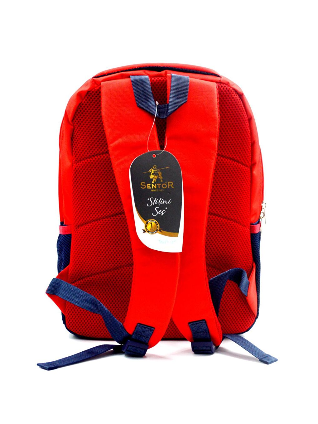 SN-2010 Laptop Bölmeli Okul Sırt Çantası 2 Bölmeli Kırmızı-4