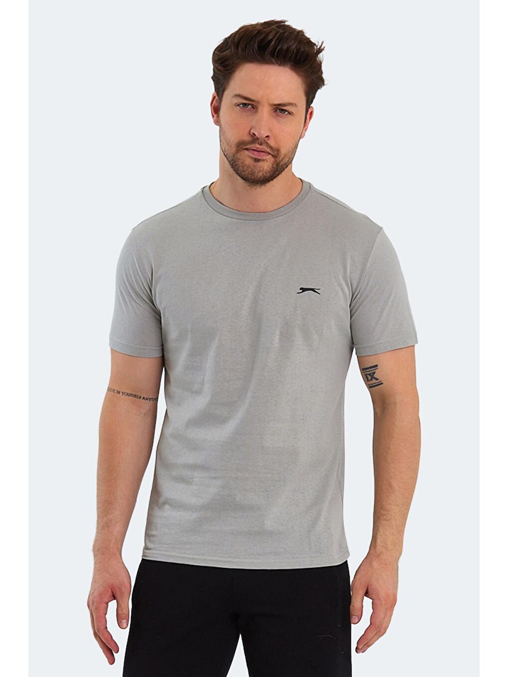 SLAZENGER Gri PANCO Erkek Kısa Kol T-Shirt Gri - 2