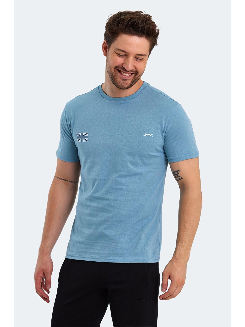 SLAZENGER Mavi PACET Erkek Kısa Kol T-Shirt Mavi - 3